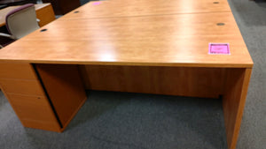 R7022 36"x 72" Pine Used Desk w/1 File $299.98