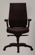Load image into Gallery viewer, 6956 Black Fabric Desk Chair w/Flip Up Arms/Lumbar Support $249.95 - 1 Only!