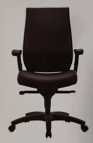 6956 Black Vinyl Desk Chair w/Adjustable Arms/Lumbar Support $229.95 - 1 Only!