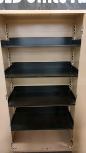 R715 36"x 72" Beige Metal 2 Door Used Storage Cabinet $199.95