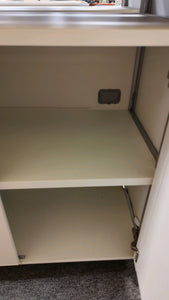 R107 36"x 22" White 2 Door Used Storage Cabinet $199.95