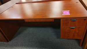 R4401 36"x 71" Cherry Used Desk w/1 File $249.98 - 1 Only!