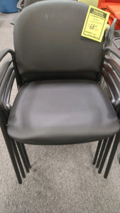 R8817 Black Vinyl Stackable Guest Chairs $68.00