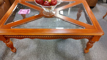 Load image into Gallery viewer, R5401 31&quot;x 48&quot; Glass/Wood 2Pc Coffee/End Used Table $89.95 - 1 Only!