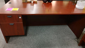 R4501 36"x 71" Cherry Used Desk w/1 file $349.95 - 1 Only!