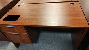 R7907 24"x 48" Cherry Used Desk w/1 File $239.98