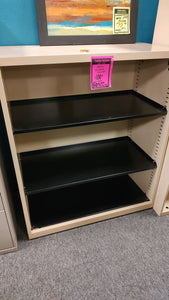 R576 Puddy/Black Metal Used Bookshelf $50.00
