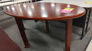 R9903 36"x 72" Mahogany Oval Used Table $99.95 - 1 Only!