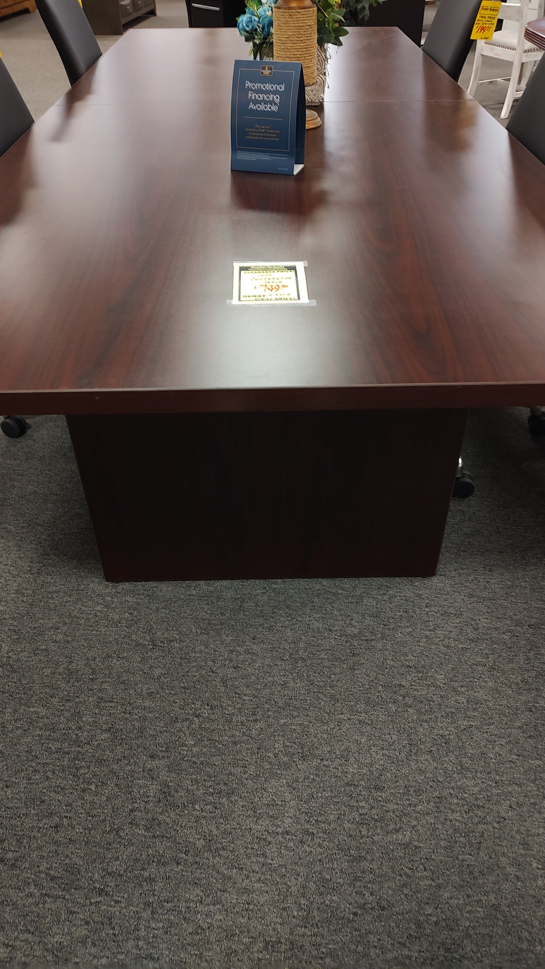R4903 10' Mahogany Rectangle Conference Used Table $749.95 - 1 Only!