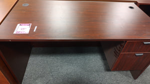 R4406 30"x 60" Mahogany Used Desk w/1 File $249.98 - 1 Only!