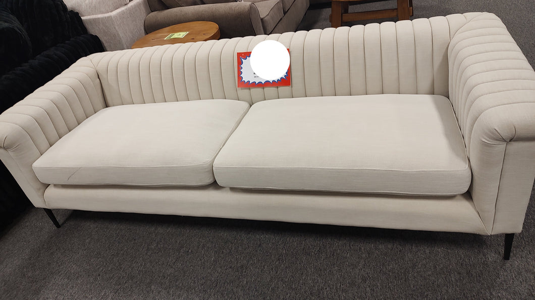 R1277 Tufted Back Beige Used Couch $488.00 - 1 Only!
