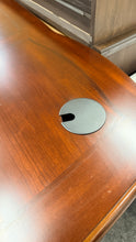 Load image into Gallery viewer, R9706 36”x 72” Mahogany/Black Executive Desk w2 Files $399.98