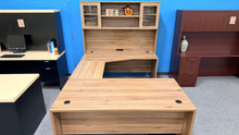 Load image into Gallery viewer, R5711 32"x 63" Laminate Desk, Bridge, Hutch, &amp; Credenza Set w/ 1 File - $699.98