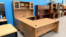 Load image into Gallery viewer, R5711 32"x 63" Laminate Desk, Bridge, Hutch, &amp; Credenza Set w/ 1 File - $699.98