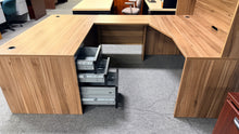 Load image into Gallery viewer, R5711 32"x 63" Laminate Desk, Bridge, Hutch, &amp; Credenza Set w/ 1 File - $699.98