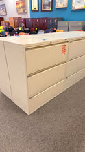 Load image into Gallery viewer, Row of Global beige 3-drawer lateral files