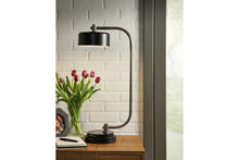 Load image into Gallery viewer, 8010 Black/Silver Metal Desk Lamp $89.95