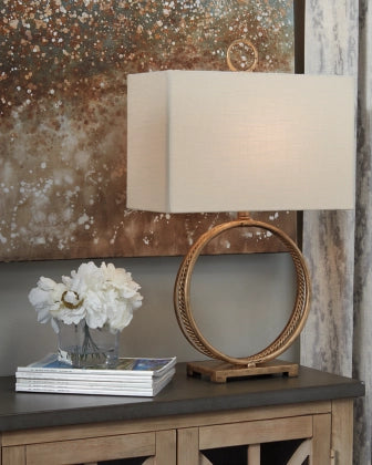 8578 Mahala Antique Gold Lamp $119.95