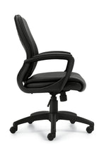 Load image into Gallery viewer, 4242 Black Leather Desk Chair $150.00 - CLEARANCE!!