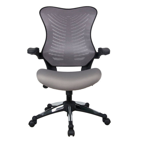 8007 Gray Mesh Back/Fabric Seat Desk Chair w/Flip Up Arms $269.95