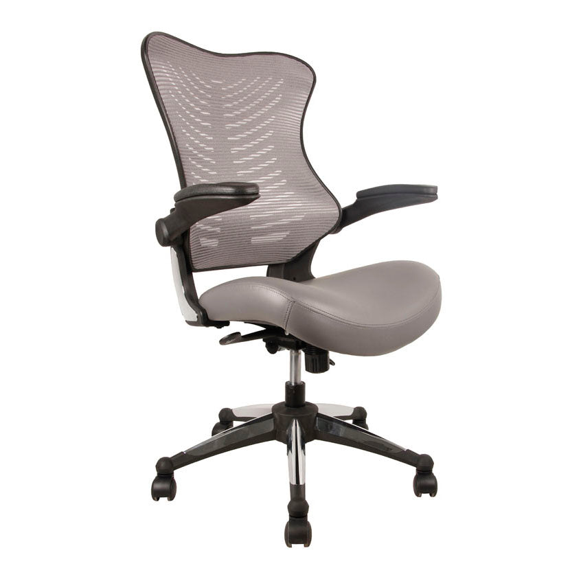 8056 Gray Mesh Back w/flip up Arms Desk Chair $269.95