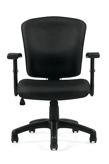 8200 Patterned Black Fabric Desk Chair $139.95