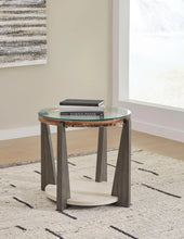 Load image into Gallery viewer, 8959 26" Frazwa Occasional Round Glass End Table $139.95