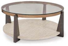 Load image into Gallery viewer, 8958 Frazwa Round Occasional Glass Cocktail Table $249.95