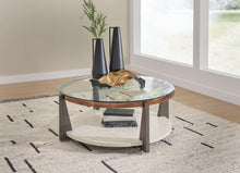 Load image into Gallery viewer, 8958 Frazwa Round Occasional Glass Cocktail Table $249.95