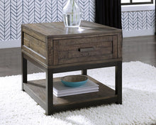 Load image into Gallery viewer, 8928 Johurst Black/Brown Rustic End Table $309.95
