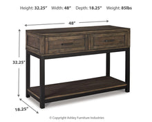 Load image into Gallery viewer, 8921 Johurst Black/Brown Console Table $399.95 - 1 Only!