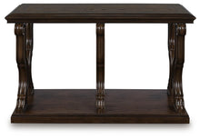 Load image into Gallery viewer, 8922 Maylee Scroll Brown Console Table $329.95