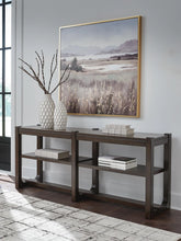 Load image into Gallery viewer, 8949 17"x 65" Breckington Dark Brown Console Table $389.95