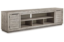 Load image into Gallery viewer, 8027 92&quot; Gray Weathered TV Stand $999.95