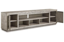 Load image into Gallery viewer, 8027 92&quot; Gray Weathered TV Stand $699.95 - 1 Only!