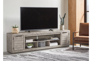 8027 92" Gray Weathered TV Stand $999.95