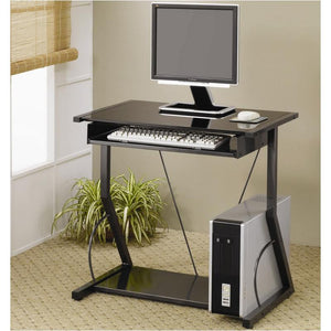 3302 Blk Glass Computer Desk $99.95 -CLOSE OUT!!