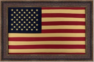 8366 24x36 Framed Fabric American Flag $119.95