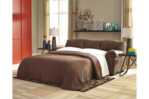 6386 Coffee Full Size Upholstered Sofa Sleeper $699.95