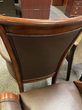 Load image into Gallery viewer, Set of brown traditional high back guest chairs