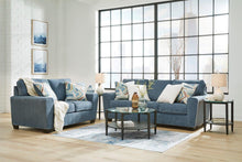 Load image into Gallery viewer, 8780/8756 2 Pc Cashton Blue Upholstered Sofa &amp; Loveseat $899.95 - 1 Only