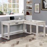 8438 59" Galarga White L-Shape Lift Top Desk w/USB Port $648.00