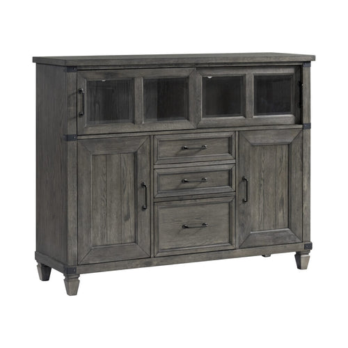 7931 Pewter Sliding Door Storage Credenza $1,199.95