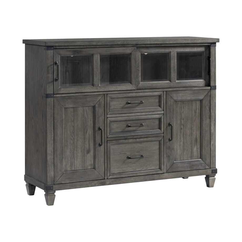 7931 Pewter Sliding Door Storage Credenza $1,199.95