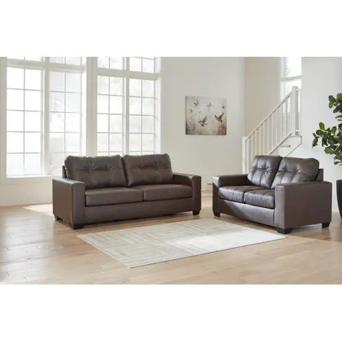 8584/8585 2Pc Barlin Mills Brown Sofa & Loveseat $899.95