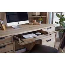 Load image into Gallery viewer, #8138 66&quot; Whitewash Hickory Credenza Desk (Hutch sold separately) $1,199.95