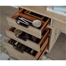 Load image into Gallery viewer, #8138 66&quot; Whitewash Hickory Credenza Desk (Hutch sold separately) $1,199.95