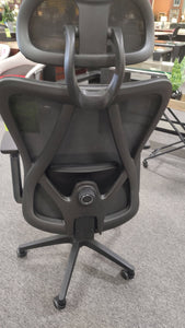 8537 Black Mesh Back Ergonomic Desk Chair w/Headrest $219.95 - 1 Only!