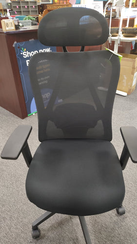 8537 Black Mesh Back Ergonomic Desk Chair w/Headrest $219.95 - 1 Only!