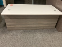 Load image into Gallery viewer, R1778 36”x 72” Gray/White Lam Used Desk w/2 Files $499.98